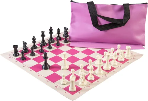 Vista 4 de US Chess Federation Combinación de juego de ajedrez superior - Plástico sólido
