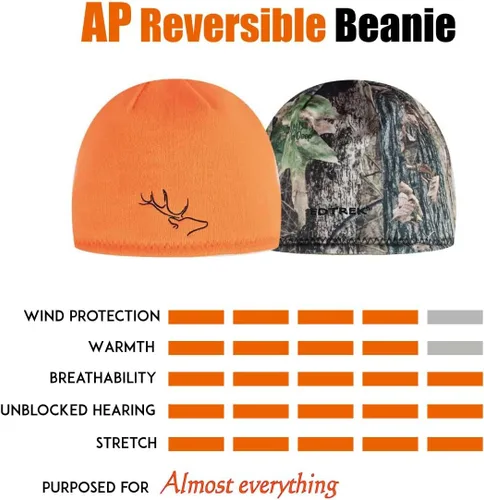 Vista 5 de EDTREK Gorro reversible multiusos – Gorro ultra cómodo y suave para exteriores