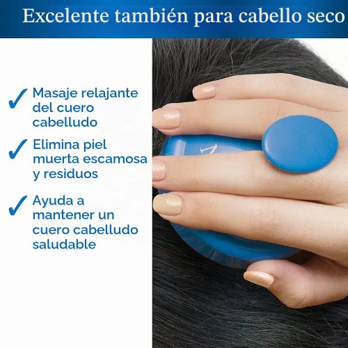 Vista 2 de Nizoral Champú anticaspa 7oz y cepillo masajeador cuero cabelludo paquete