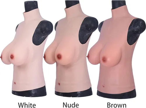 Vista 4 de Huibaijia - Pechos de silicona para crossdressers Drag Queen Transgénero