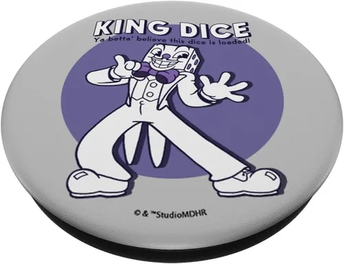 Vista 2 de Cuphead King Dice This Dice is Loaded PopSockets PopGrip: Agarre intercambiable para teléfonos y tabletas