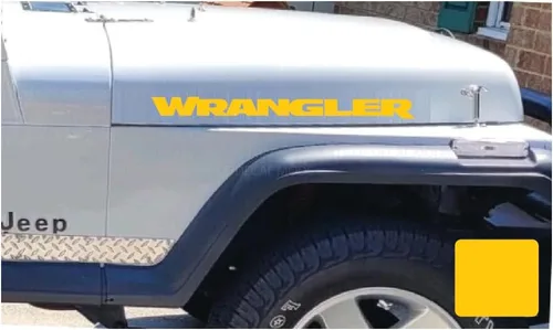 Vista 11 de Wrangler - Calcomanía para capó para Jeep Wrangler YJ (1986-1995) [rosa bebé] SJ4T7