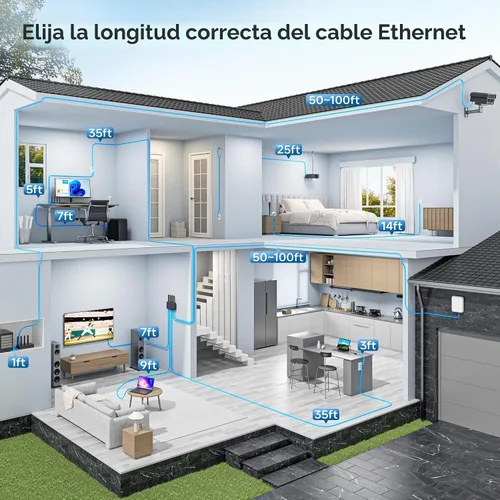 Vista 5 de Cable Matters Cable Ethernet Snagless Cat 6 de 10 Gbps, 5 pies, color negro 24 AWG cobre desnudo, RJ45 chapado en oro, PoE++, ancho de banda