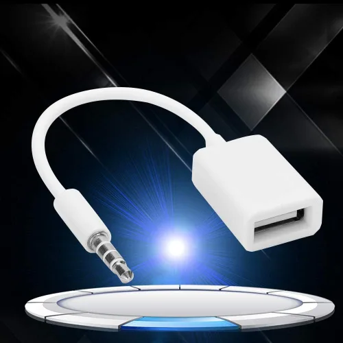 Vista 9 de Socobeta Convertidor de cable MP3 TV USB hembra a conector de 0.138 in macho de 0.138 in macho a USB hembra adaptador de cable de audio AUX