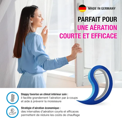 Vista 35 de Stoppy - Tope para puertas y ventanas, cuña multifuncional, gancho conveniente para puertas, abrazadera para ventanas, mantenga puertas y ventanas