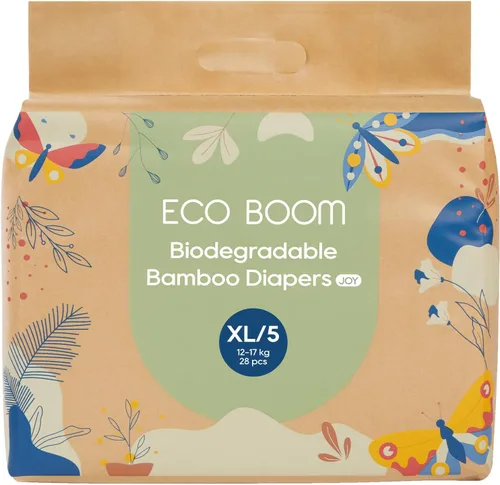 Vista 11 de ECO BOOM Joy - Pañales de viscosa de bambú para bebé, talla 1