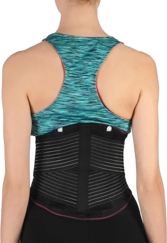 Vista 5 de SOLES Corsé lumbosacro – Soporte de neopreno ajustable – Corsé para ayudar a aliviar el dolor de espalda, apoyar la fuerza del núcleo – Promueve