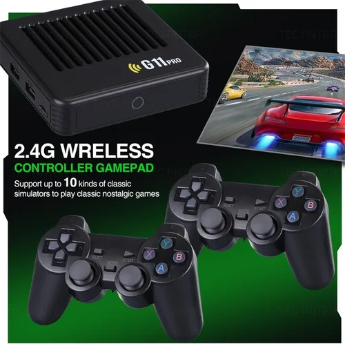 Vista 2 de G11 Pro Game Box 4K HD TV Game Stick Consola de videojuegos 256G incorporada 60000+ juegos retro, reproductor de juegos portátil inalámbrico