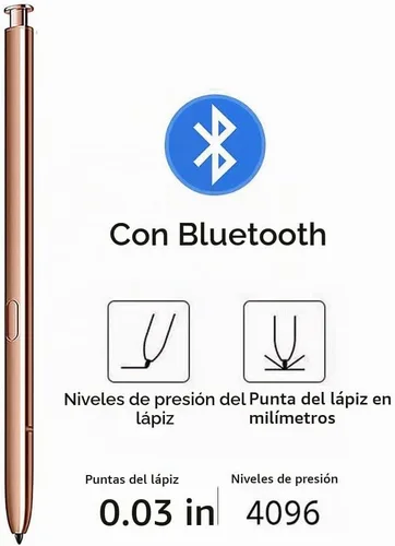 Vista 2 de Note 20 Ultra S Pen Reemplazo (con Bluetooth) para Samsung Galaxy Note 20 Note 20 Ultra 5G Todas las versiones Stylus Touch S Pen + puntas/puntas