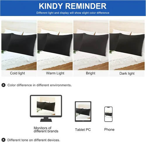 Vista 8 de uxcell Fundas de almohada tejidas de 100% algodón egipcio, fundas de almohada suaves y transpirables con cierre de cremallera, 2 fundas de almohada