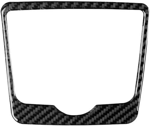 Vista 13 de Blazeray Accesorios interiores de fibra de carbono, cubierta decorativa, ajuste adhesivo para Audi A4 B9 2017-2019 (cubierta de perilla central)