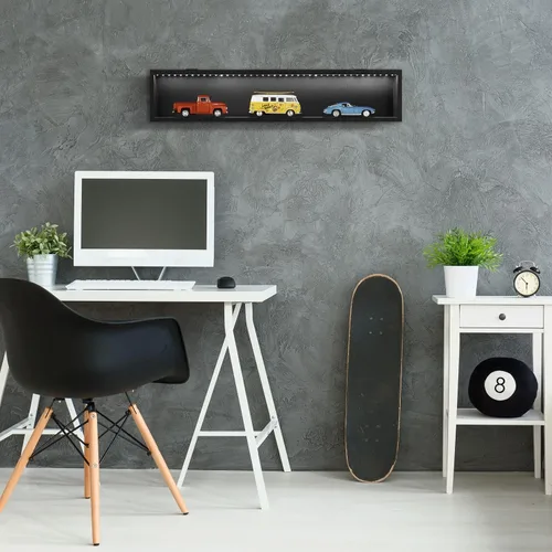Vista 3 de Studio Decor 28 "Pantalla LED de carga frontal con marco de vidrio