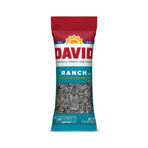Vista 5 de DAVID Seeds Paquete de semillas de girasol saladas y tostadas (paquete de 12)