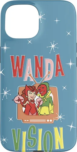 Vista 6 de Marvel WandaVision Wanda & Vision Retro TV Artwork - Carcasa para iPhone 17
