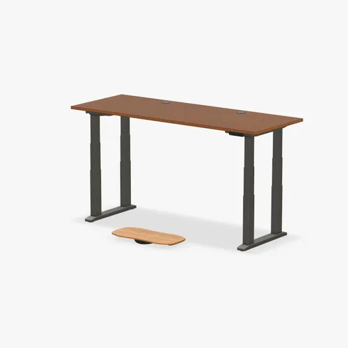 Vista 16 de UPLIFT DESK Bamboo Curve - Escritorio eléctrico de pie V2 (60 x 30 pulgadas), escritorio de pie ajustable de 4 patas, teclado avanzado, ojales
