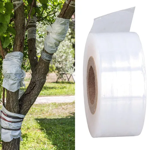 Vista 2 de Tbest Cinta elástica del injerto del jardín, herramientas de la mano del jardín de la anchura de 95.1 ft m del PVC del lacre del PVC estirable