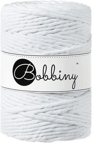 Vista 31 de Bobbiny Cordón de macramé XXL de 0.197 in de una sola capa (aguamarina), 108 yardas/330 pies (100% algodón reciclado)