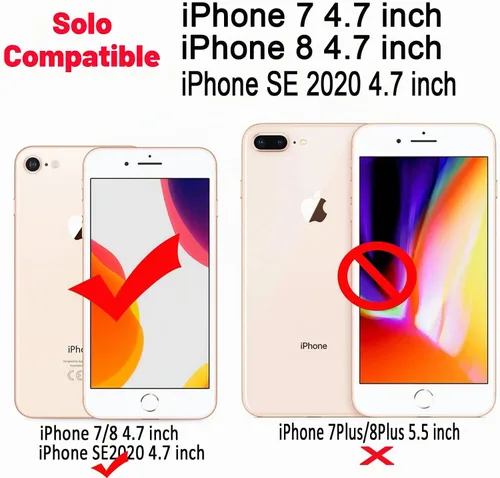 Vista 2 de Qokey Funda compatible con iPhone 8/7/SE (2022/2020) de 4.7 pulgadas, diseño de flores lindo a la moda para mujeres y niñas, anillo giratorio de 360