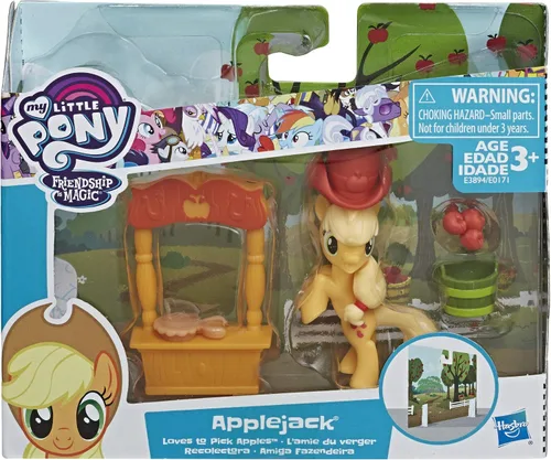 Vista 2 de My Little Pony Friendship is Magic Story Set Applejack le encanta recoger manzanas