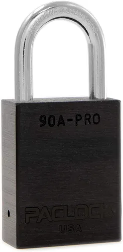 Vista 69 de PACLOCK Candado de la serie 90A-PRO, compre American Act obediente, aluminio anodizado marrón, cilindro de 7 pines de alta seguridad con 1 llave por