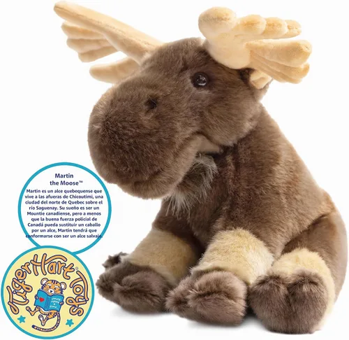 Vista 3 de TigerHart Martin The Moose - Peluche de 10.5 pulgadas (nueva edición)