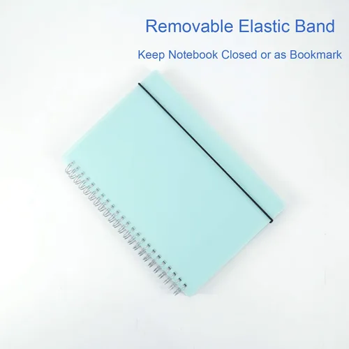 Vista 6 de Paquete de 3 cuadernos con espiral y viñetas punteadas A5 con papel grueso de 120 gsm, cuaderno de cuadrícula de puntos con espiral con tapa dura