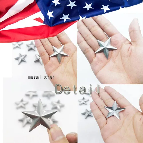 Vista 7 de vibnumom Mini estrella de granero de metal con estrellas mágicas de Texas plateadas, suministro para casa de campo occidental retro, vintage