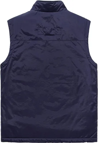 Vista 4 de AKuVoL Chaleco ligero Softshell para hombre, impermeable, chaleco acolchado a prueba de viento para golf y correr