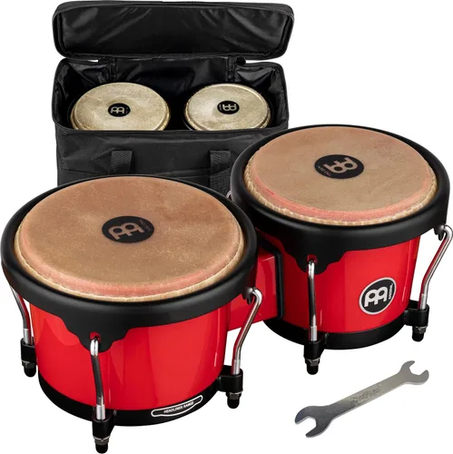 Vista 16 de Meinl Percussion HB100SNT-M bongós de madera natural de 6 3/4 y 8 pulgadas, Negro Bongos de carcasa sintética duradera profesional para adultos