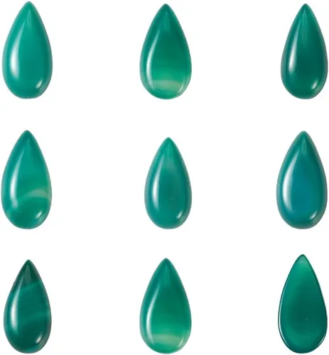 Vista 6 de Beadthoven - 10 cuentas de piedra natural con forma de lágrima natural, gota de agua de amatista, sin agujero, cuentas de piedra de cristal curativo