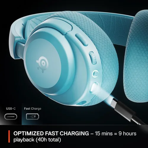Vista 4 de SteelSeries Arctis Nova 3X Wireless Multi-Platform Gaming Headset — Mobile App Control — 40 HR Battery — Neodymium Magnetic Drivers