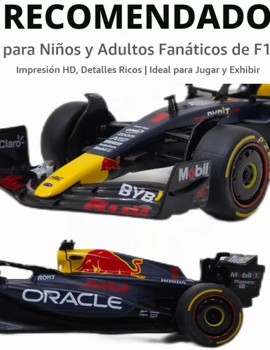 Vista 3 de RASTAR 1/24 - Modelo de automóvil fundido a presión con licencia oficial para RedBull F1, azul oscuro
