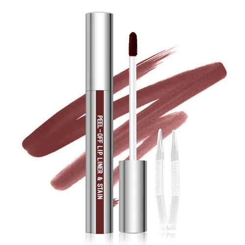 Vista 8 de Cilrofelr Delineador de Labios Despegable, Delineador de Labios Tatuaje de Larga Duración con Pinzas, Tinte de Labios Despegable con Acabado Mate