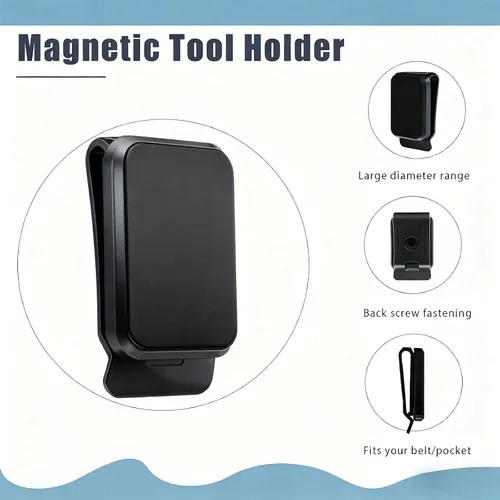 Vista 3 de Soporte magnético para herramientas, funda de herramientas súper fuerte, clip de cinturón magnético de neodimio, funda de cuero para tornillos