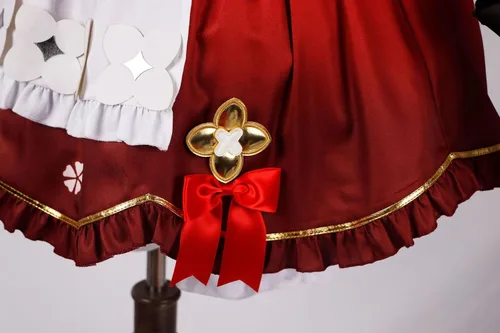 Vista 5 de Klee - Disfraz de cosplay de Klee Maid, conjunto completo de personajes