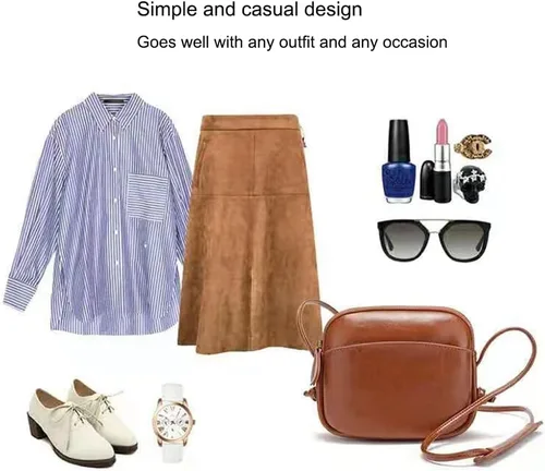 Vista 6 de natyrlpog Bolso cruzado para mujer, pequeño, lindo bolso de hombro de piel sintética, bolso de mensajero de moda para teléfono