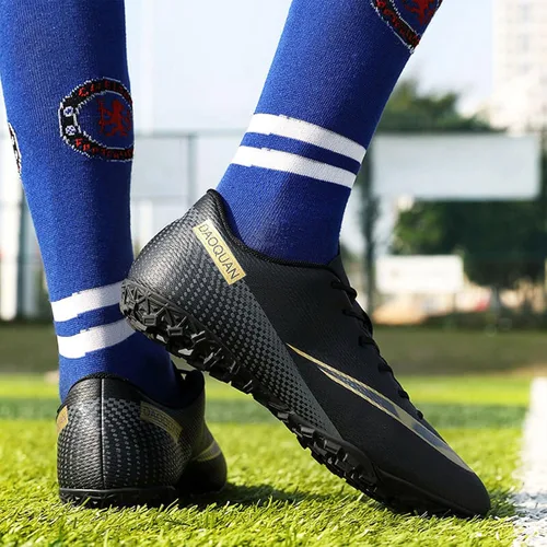 Vista 4 de Qzzsmy Zapatos deportivos de fútbol para hombre zapatos de fútbol profesionales transpirables para deportes al aire libre corrercompetencia
