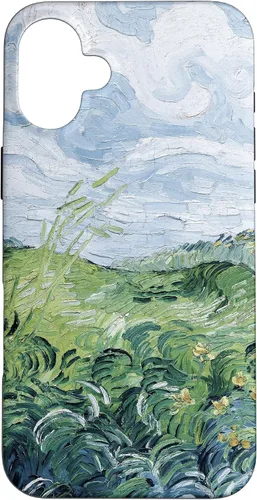 Vista 23 de Van Gogh - Carcasa para iPhone 17, diseño de campos de trigo verde