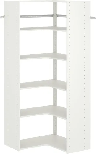 Vista 5 de Easy Track PH42-TR - Kit de almacenamiento de ropa con torre de esquina ajustable, organizador de armario, trufa
