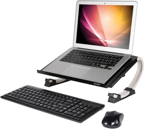 Vista 20 de Allsop Redmond - Soporte ajustable para laptop, elevador ergonómico de metal curvado y ventilado