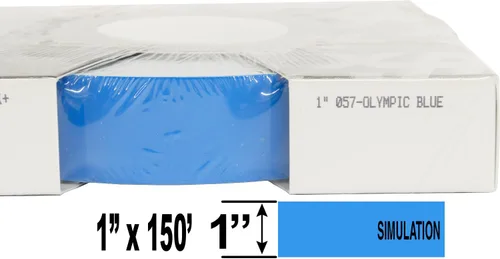 Vista 17 de Universal Personalización de camión de rayas sólidas de una pulgada - TFX 0116002-1" x 150' - 002 - Verde vibrante