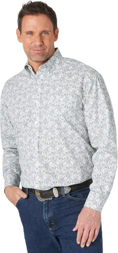Vista 10 de Wrangler Camisa de manga larga con botones para hombre George Strait Negro