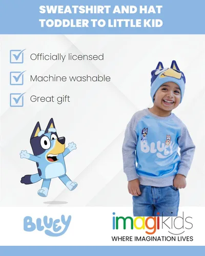 Vista 3 de Bluey Sudadera y sombrero de forro polar de bingo para niños pequeños