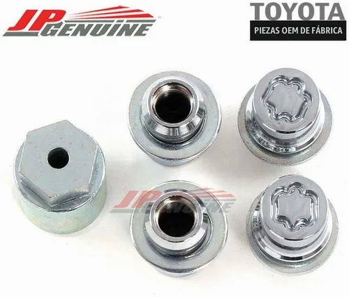 Vista 3 de Candado de llave Toyota, cromado, acero, 00276-00900