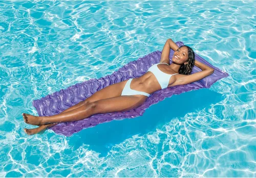 Vista 5 de Intex - Tote-N-Float Wave - Tapete inflable (90 x 34 pulgadas), (los colores pueden variar) (paquete de 2)