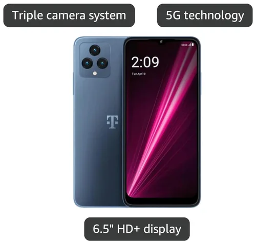 Vista 2 de T-Mobile Revvl 6 5G 64 GB Azul (para T-Mobile)