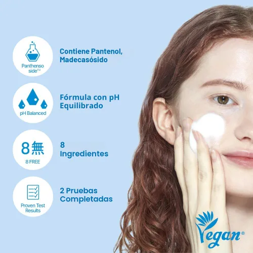 Vista 2 de ETUDE SoonJung Limpiador de Espuma 5.5, Limpiador Facial para Pieles Sensibles, Burbuja Suave, Limpieza Hipoalergénica, Limpieza Profunda Suave