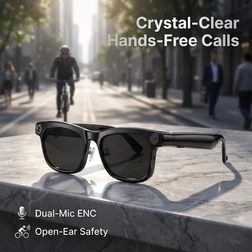 Vista 14 de Lentes inteligentes AI con cámara, gafas de cámara HD de 8 MP