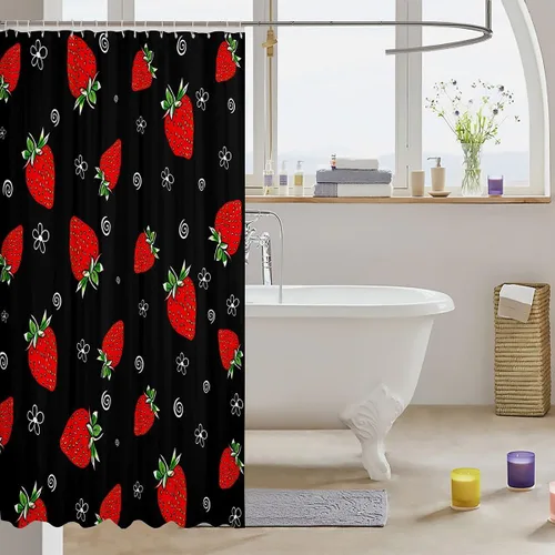 Vista 50 de Feelyou Cortina de ducha con diseño de gato para decoración de baño, bonita cortina de baño para puestos de bañeras, accesorios de baño divertidos