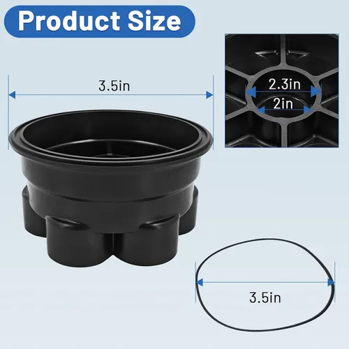 Vista 3 de 005-302-4032-03 Kit de base de válvula de agua de 6 puertos de 2 pulgadas con 1 junta tórica compatible con el módulo Paramount de 6 puertos PCC